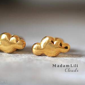 madam lili ♥kim jewelry usa♥ chmury kolczyki lata 70-te ♥