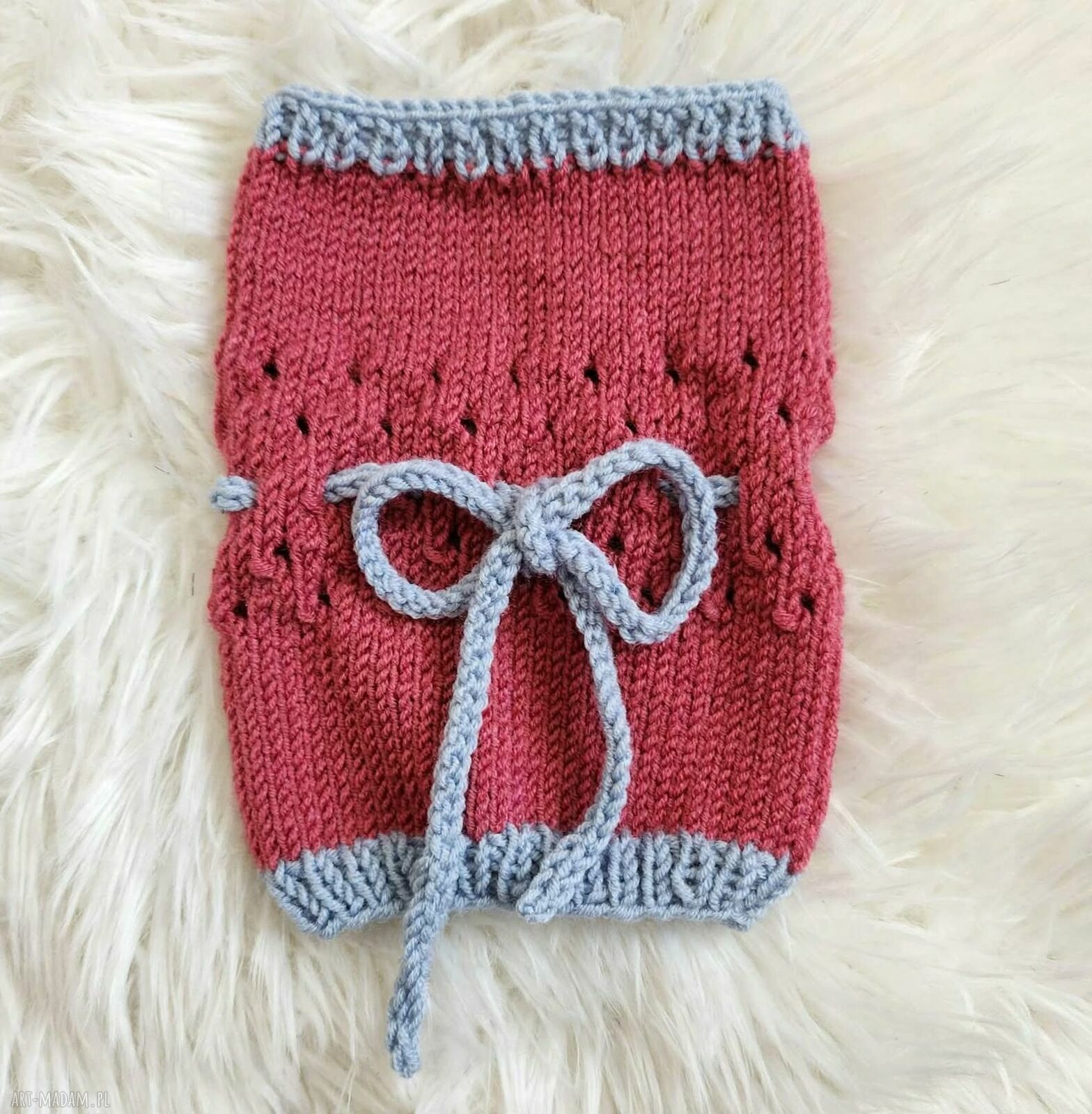 Ubranko dla małego psa - czapka i snood Lolly z wełny merino