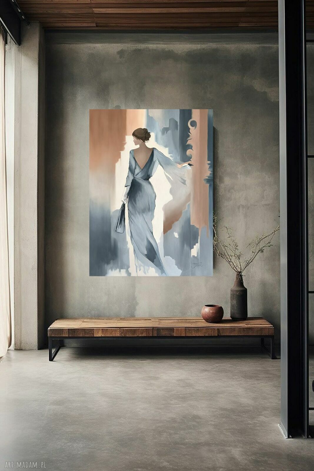 Uchwycona przez chwilę - obraz olejny 100x75 cm JoannaTKrol