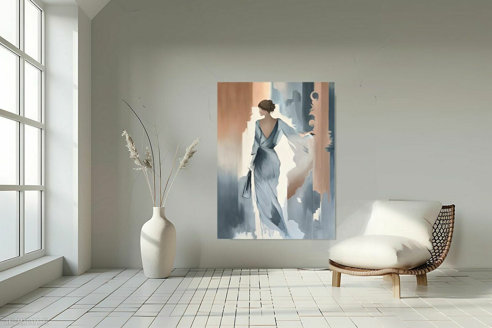 Uchwycona przez chwilę - obraz olejny 100x75 cm JoannaTKrol