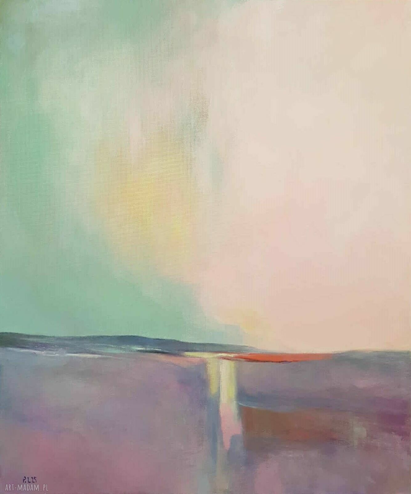 Ukojenie - ręcznie malowany obraz akrylowy 60x50 cm