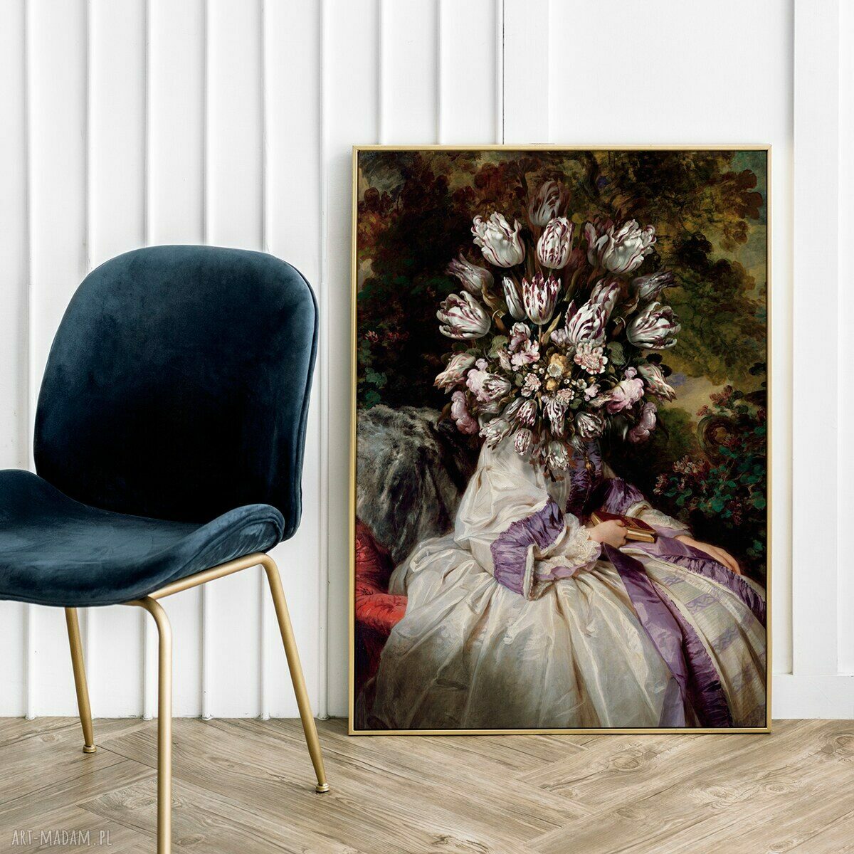 Plakat „Ukryta” 40x50 cm - modny motyw kobieta i dziewczyna