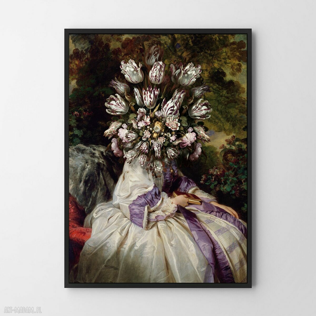 Plakat „Ukryta” 40x50 cm - modny motyw kobieta i dziewczyna
