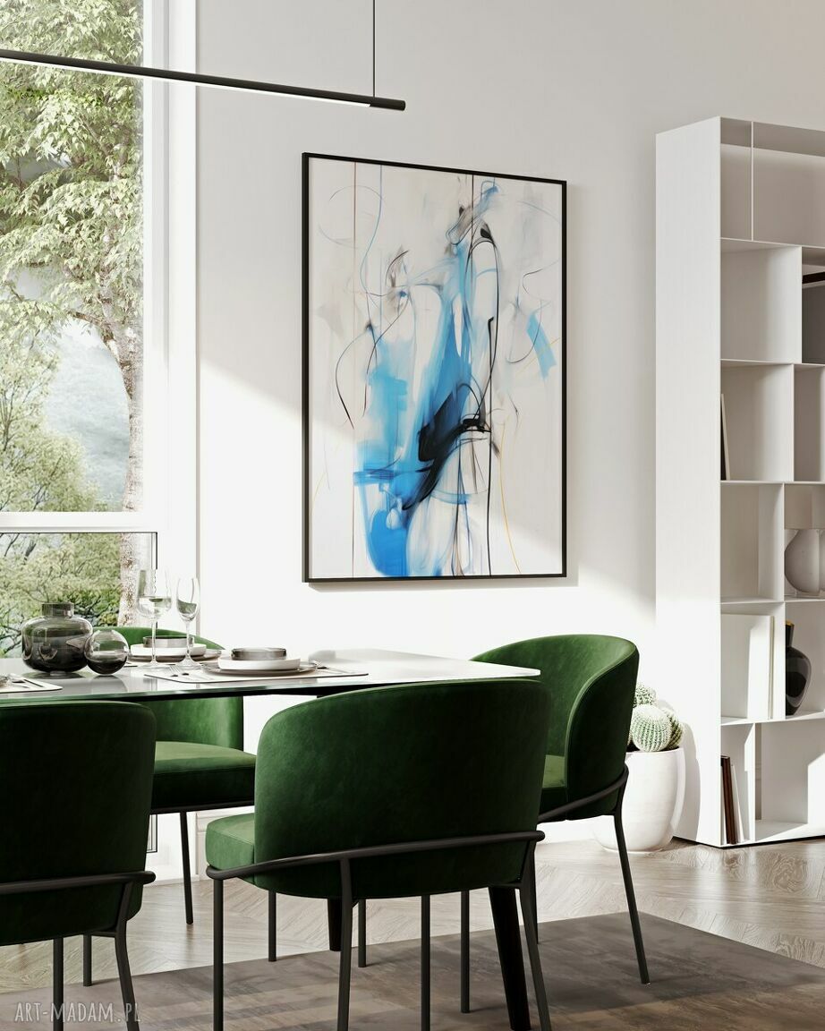 Plakat Ulotność Abstrakcja 61x91 cm - elegancki akcent do Twojego wnętrza