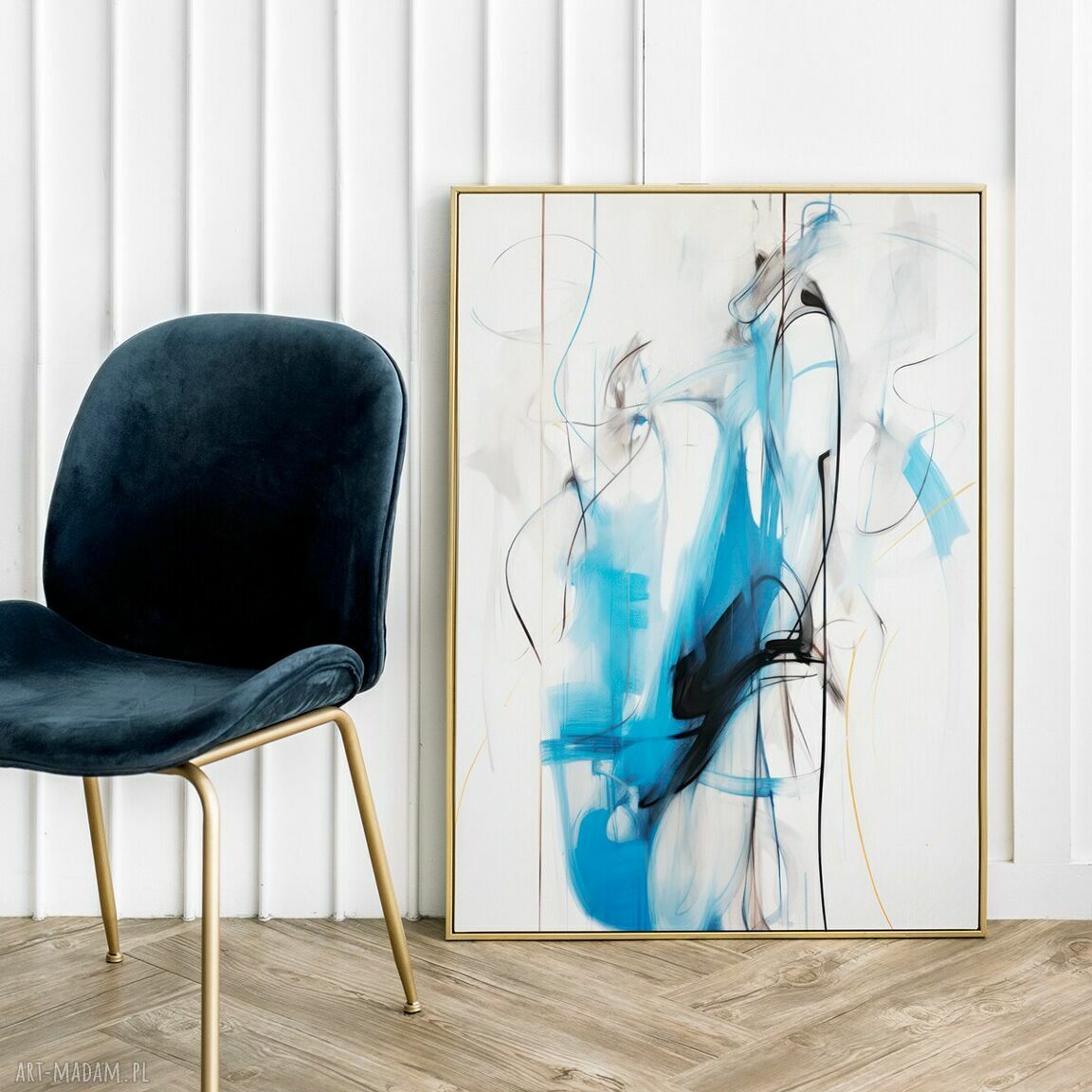 Abstrakcyjny plakat Ulotność 40x50 cm do salonu - Hogstudio