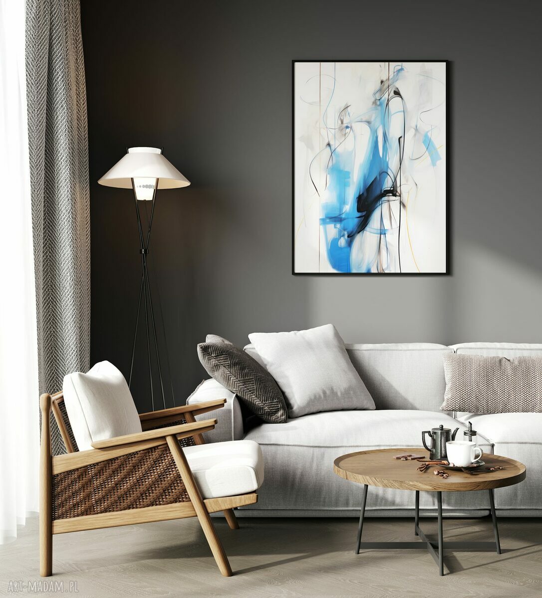 Plakat Ulotność Abstrakcja 61x91 cm - elegancki akcent do Twojego wnętrza