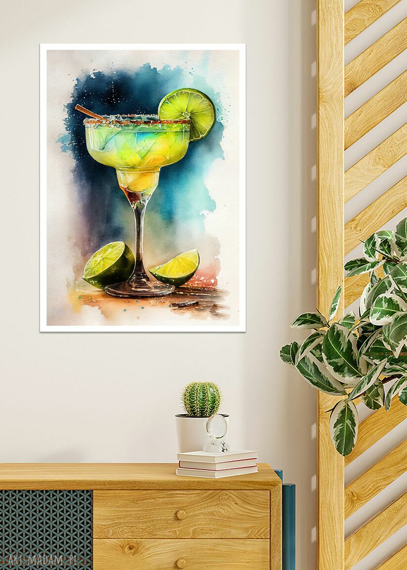Ulubione drinki w akwareli - 2 grafiki A4 do kuchni
