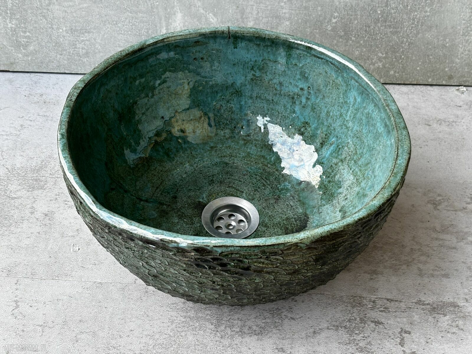 Umywalka ceramiczna Rybia Łuska - rękodzieło do Twojej łazienki