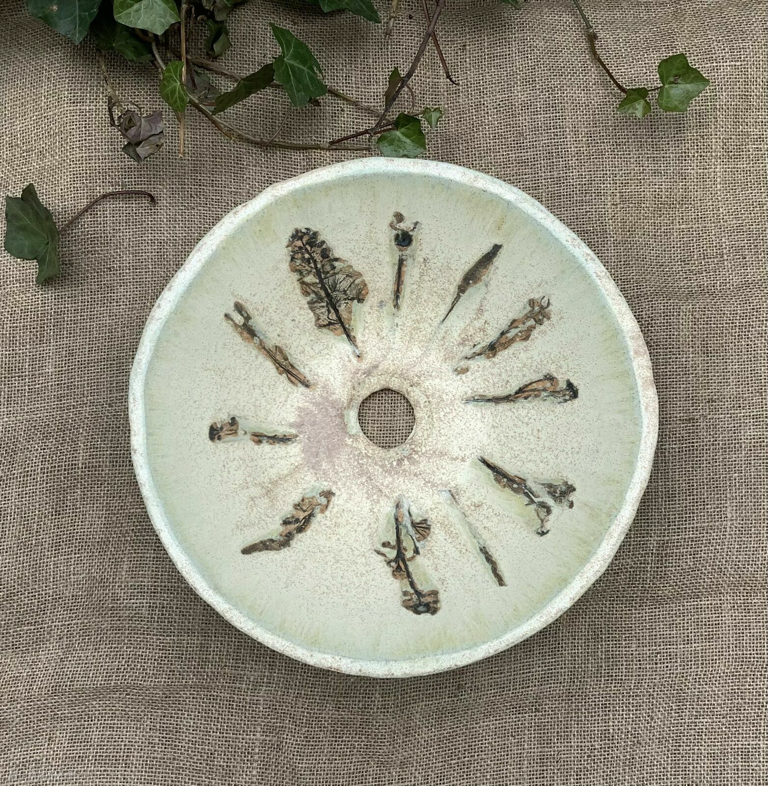 Umywalka ceramiczna „Łąka” - rękodzieło z gliny szamotowej