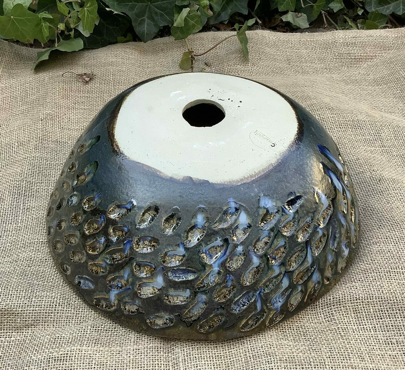 Umywalka ceramiczna „Ocean” - nablatowa w odcieniach niebieskiego