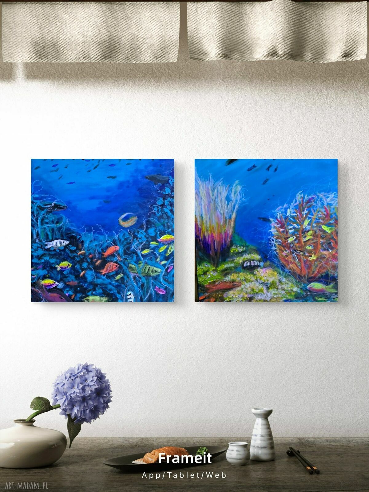 Obraz akrylowy Podwodny świat 50x50x1 cm - gotowy do zawieszenia