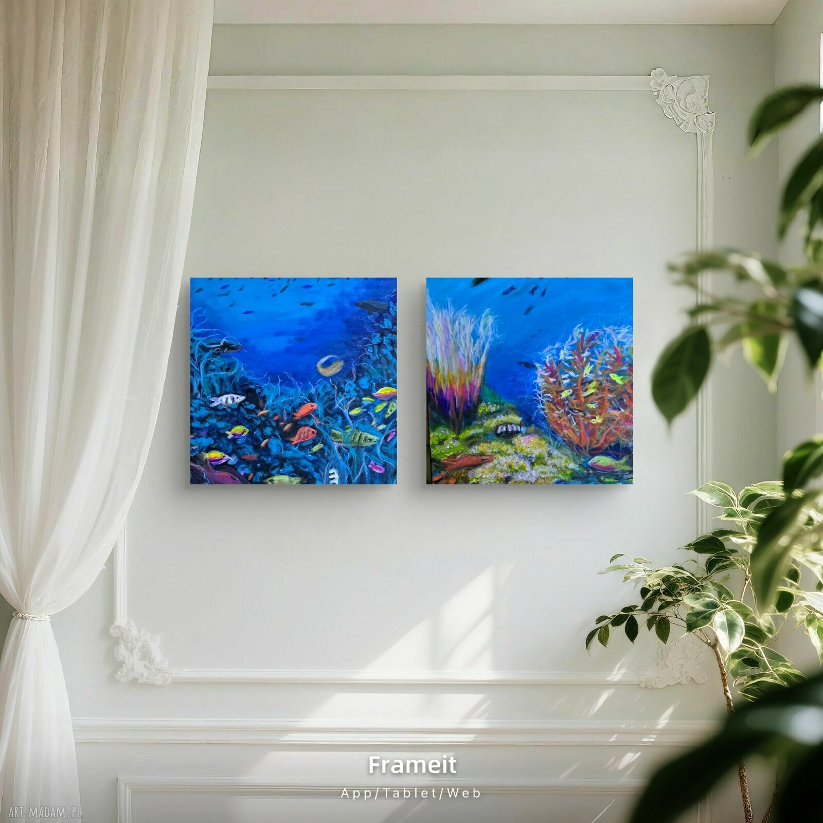 Obraz akrylowy Podwodny świat 50x50x1 cm - gotowy do zawieszenia