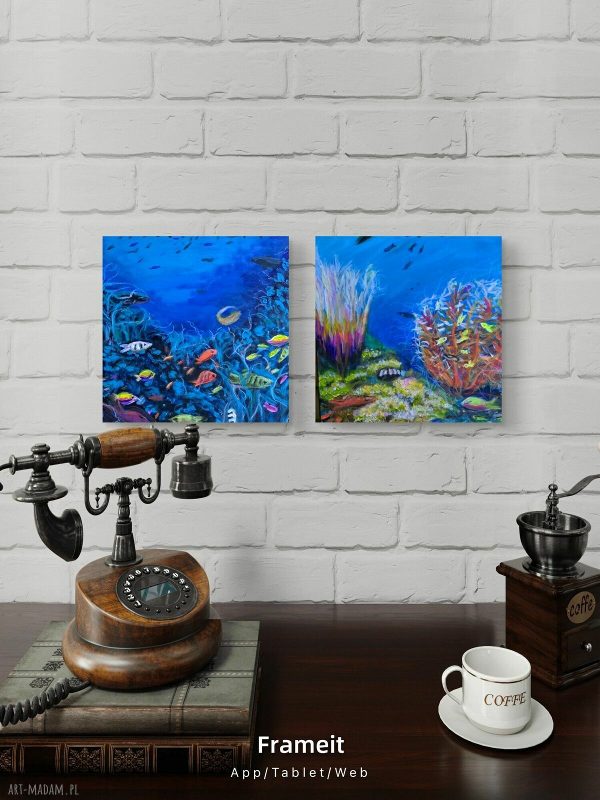 Obraz akrylowy Podwodny świat 50x50x1 cm - gotowy do zawieszenia