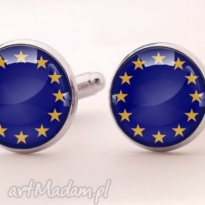 unia europejska - spinki do mankietów, flaga