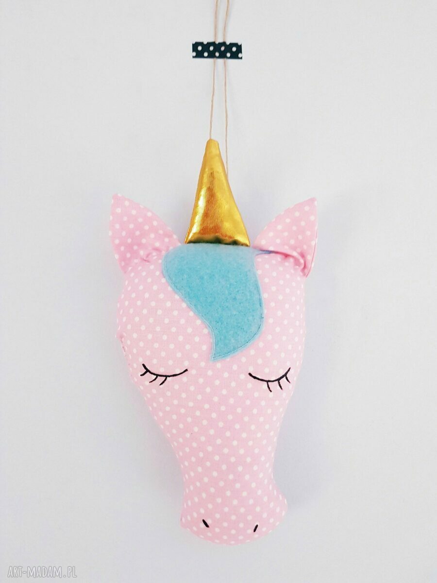 unicorn jednorożec ozdobna zawieszka nad łóżeczko handmade