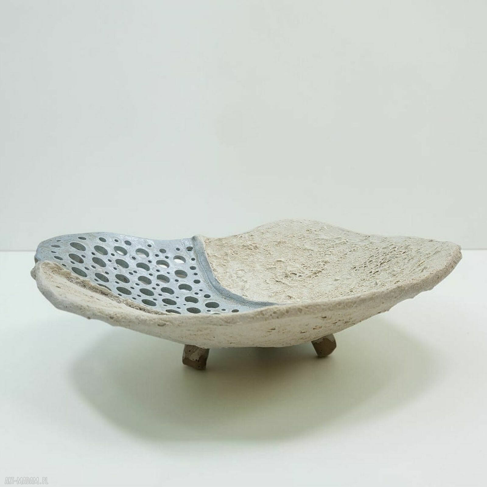 Unikalna ceramiczna patera handmade - efektowna dekoracja stołu