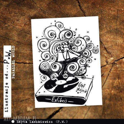 Unikalny exlibris jako drewniana pieczęć - personalizowany stempel do książek
