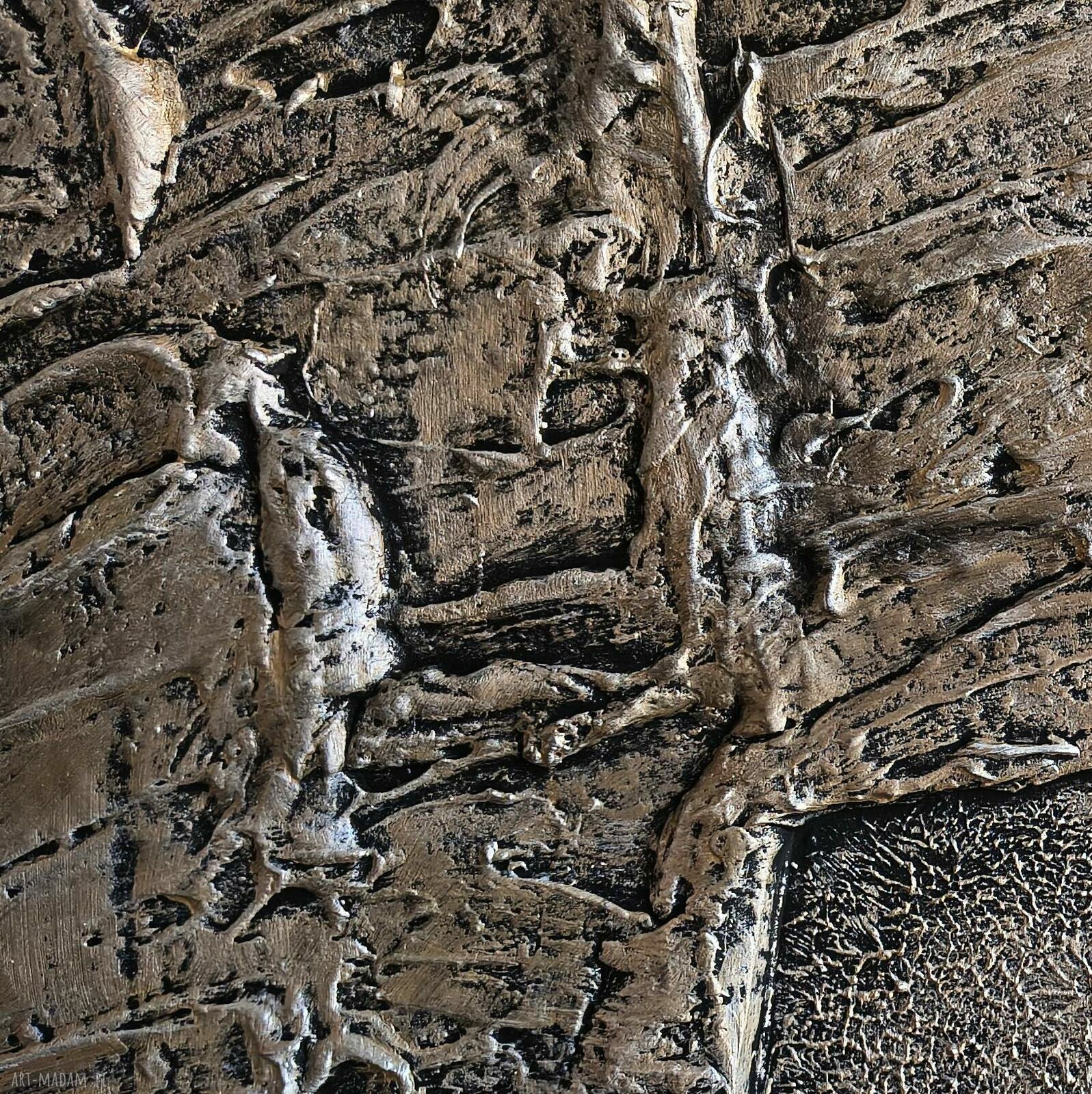 UNIKAT 120x120 cm - obraz strukturalny, którego nie będzie powielany