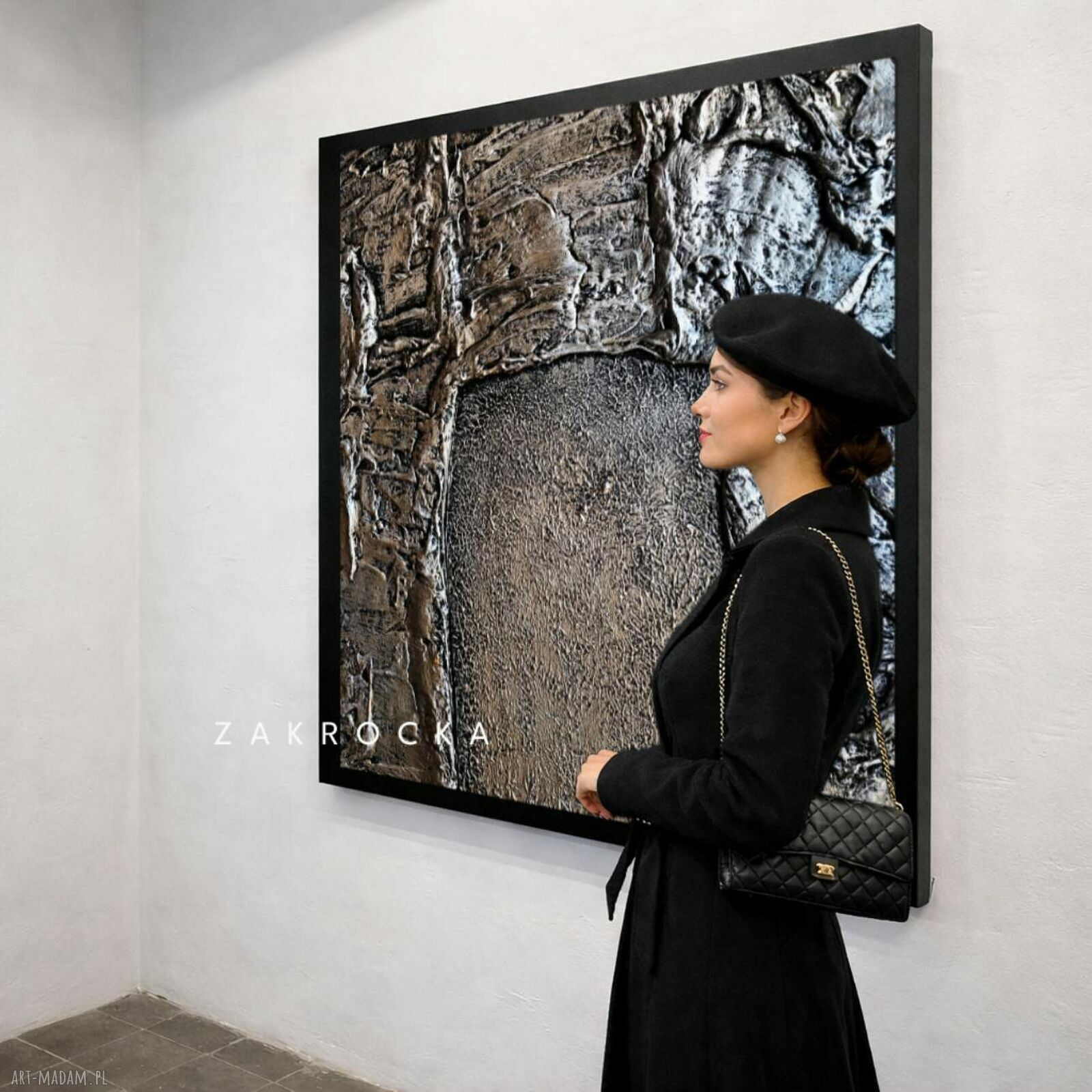 UNIKAT 120x120 cm - obraz strukturalny, którego nie będzie powielany