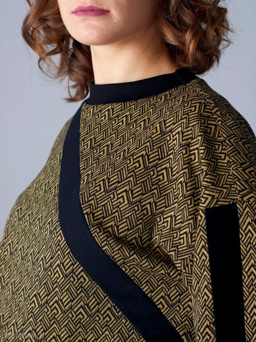 unikatowa bluza we wzór aztec