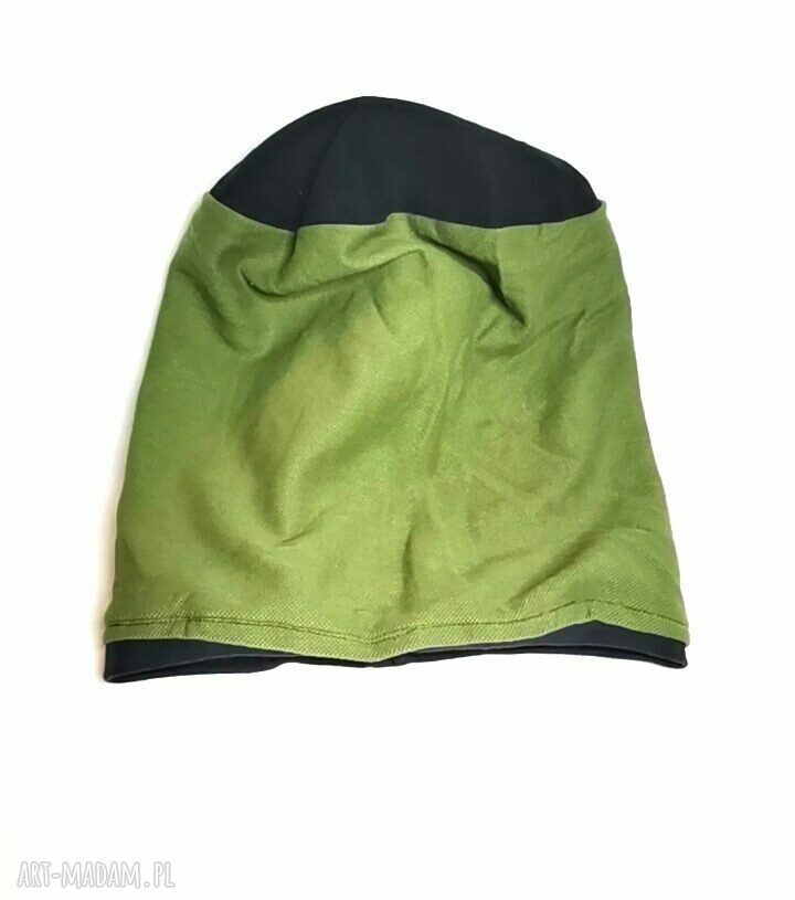 Czapka unisex na podszewce ONE SIZE - dzianina boho na co dzień
