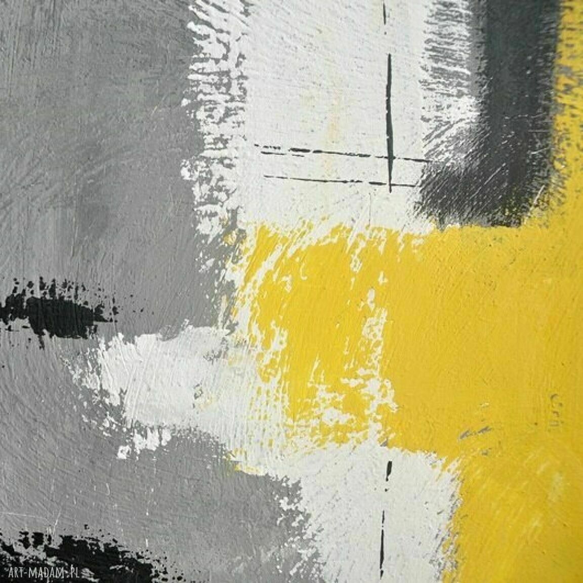 Uno - nowoczesny obraz abstrakcyjny 80 x 120 cm, malowany akrylem na płótnie