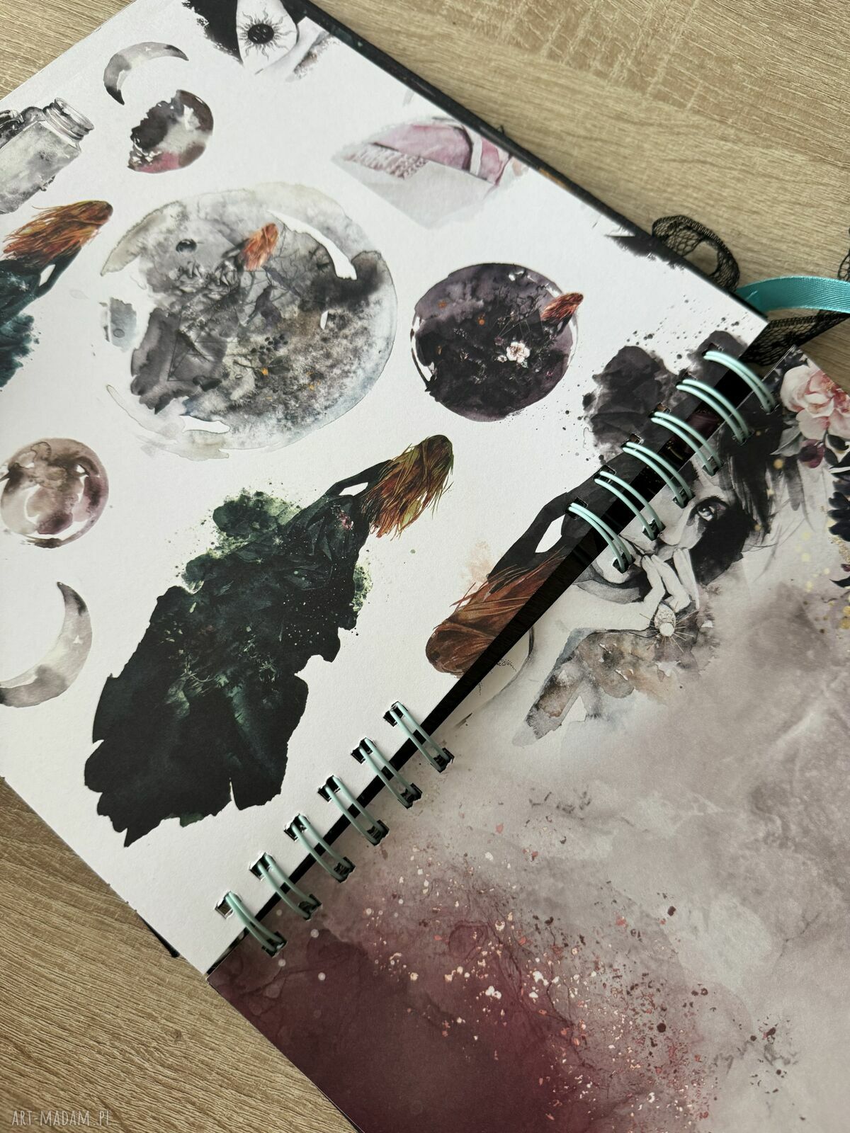 Album wróżki - ręcznie robiony scrapbook na wieczór panieński i urodziny (25x25 cm)