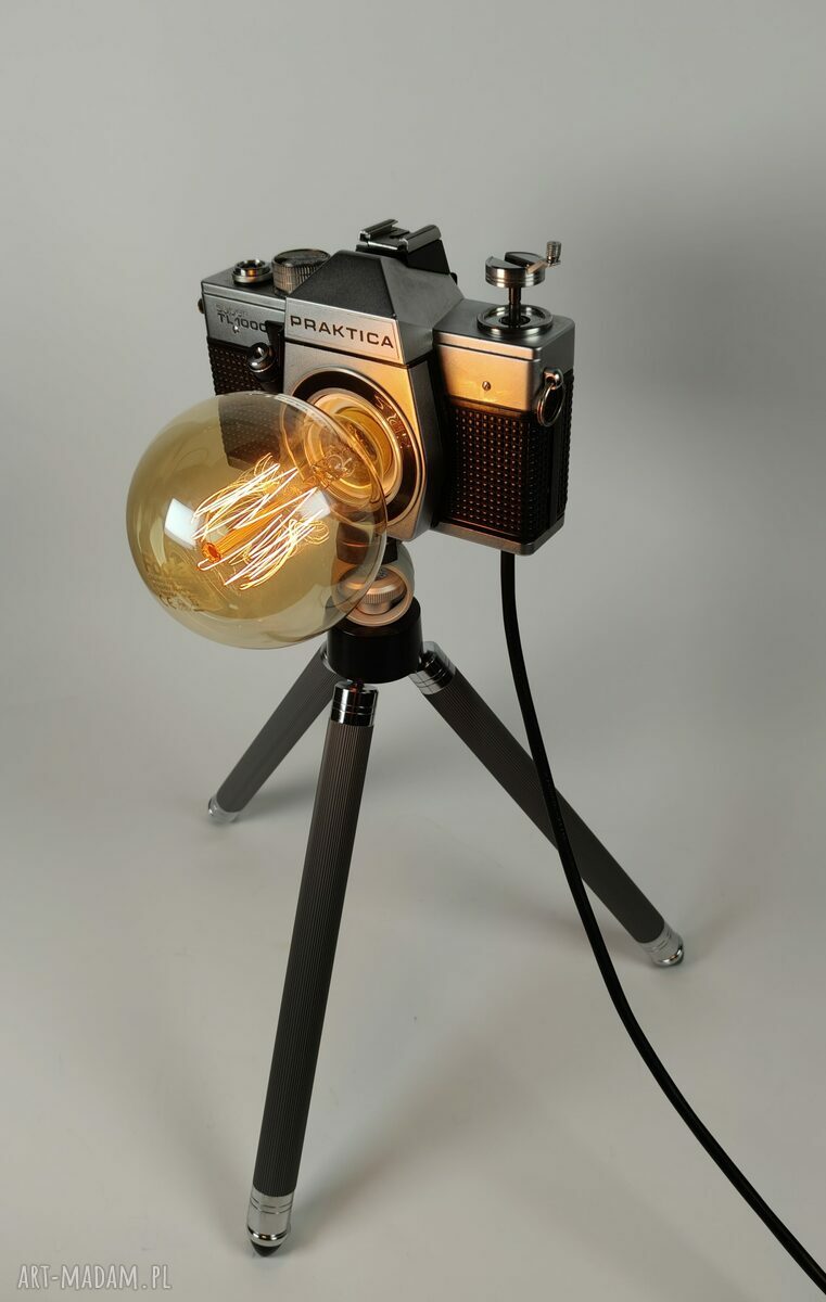 Lampka z aparatu fotograficznego - retro prezent dla fotografki