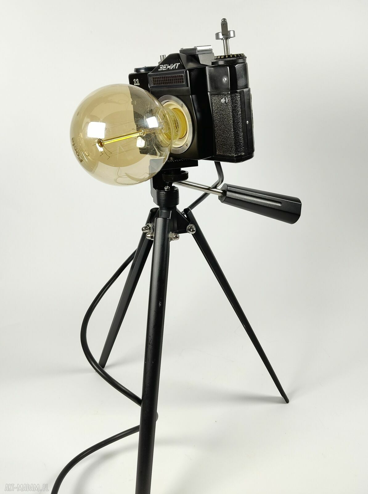 Lampka z aparatu fotograficznego - retro prezent dla fotografki