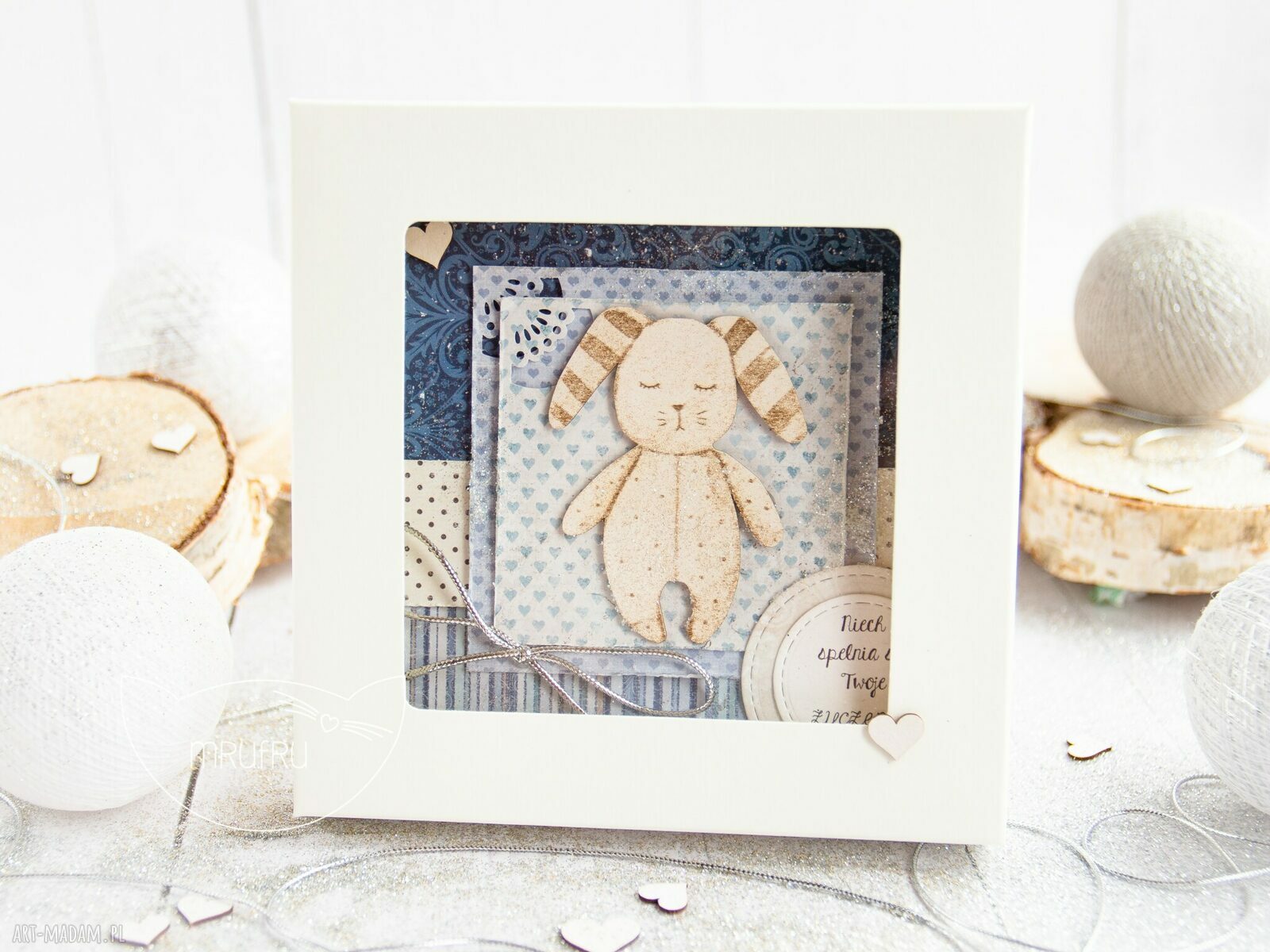 Urocza kartka dla dziecka. Urodziny. Roczek. Narodziny, itp. Pudełeczko. Personalizowana treść. Handmade