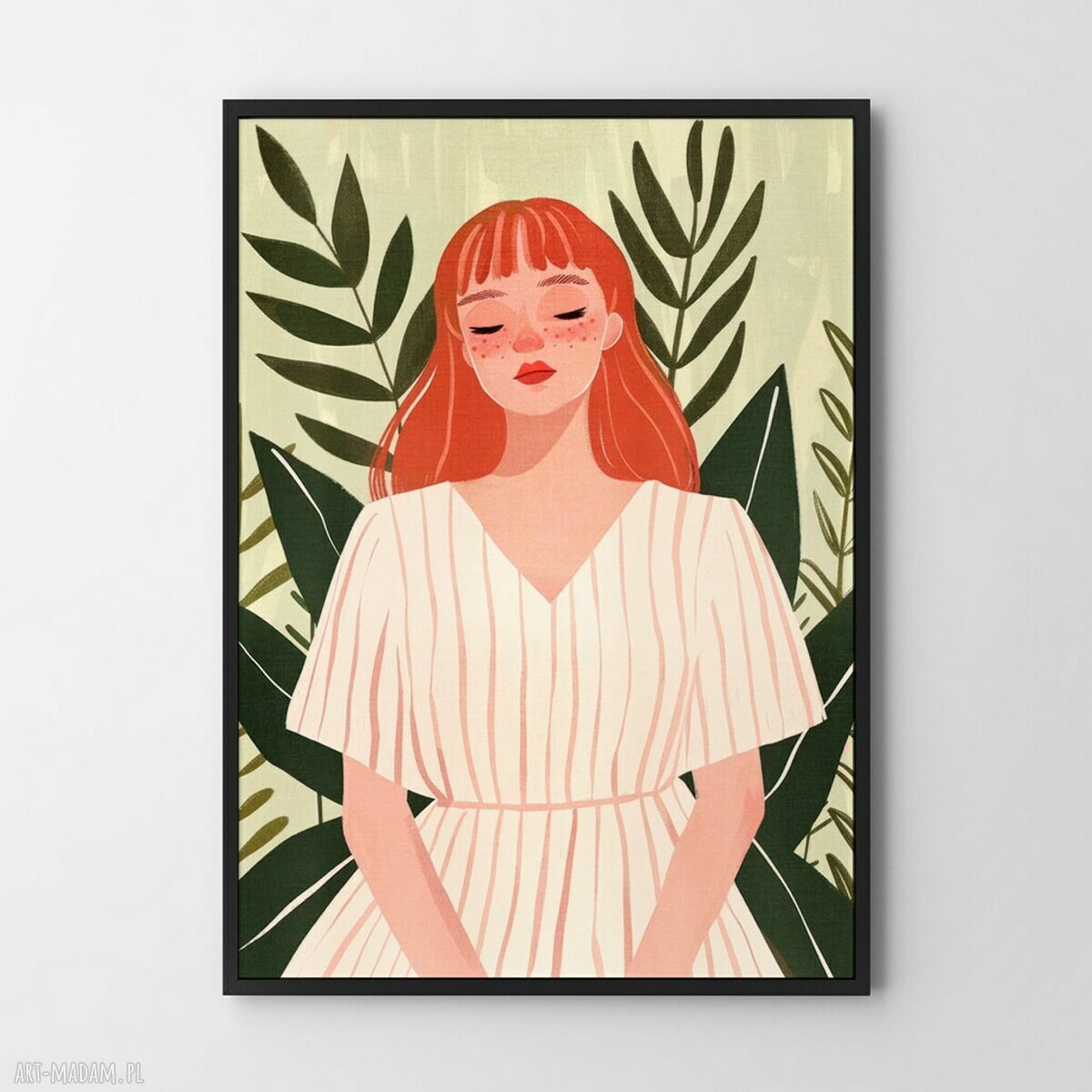 Plakat Urocza dziewczyna 50x70 cm - ilustracja Hogstudio