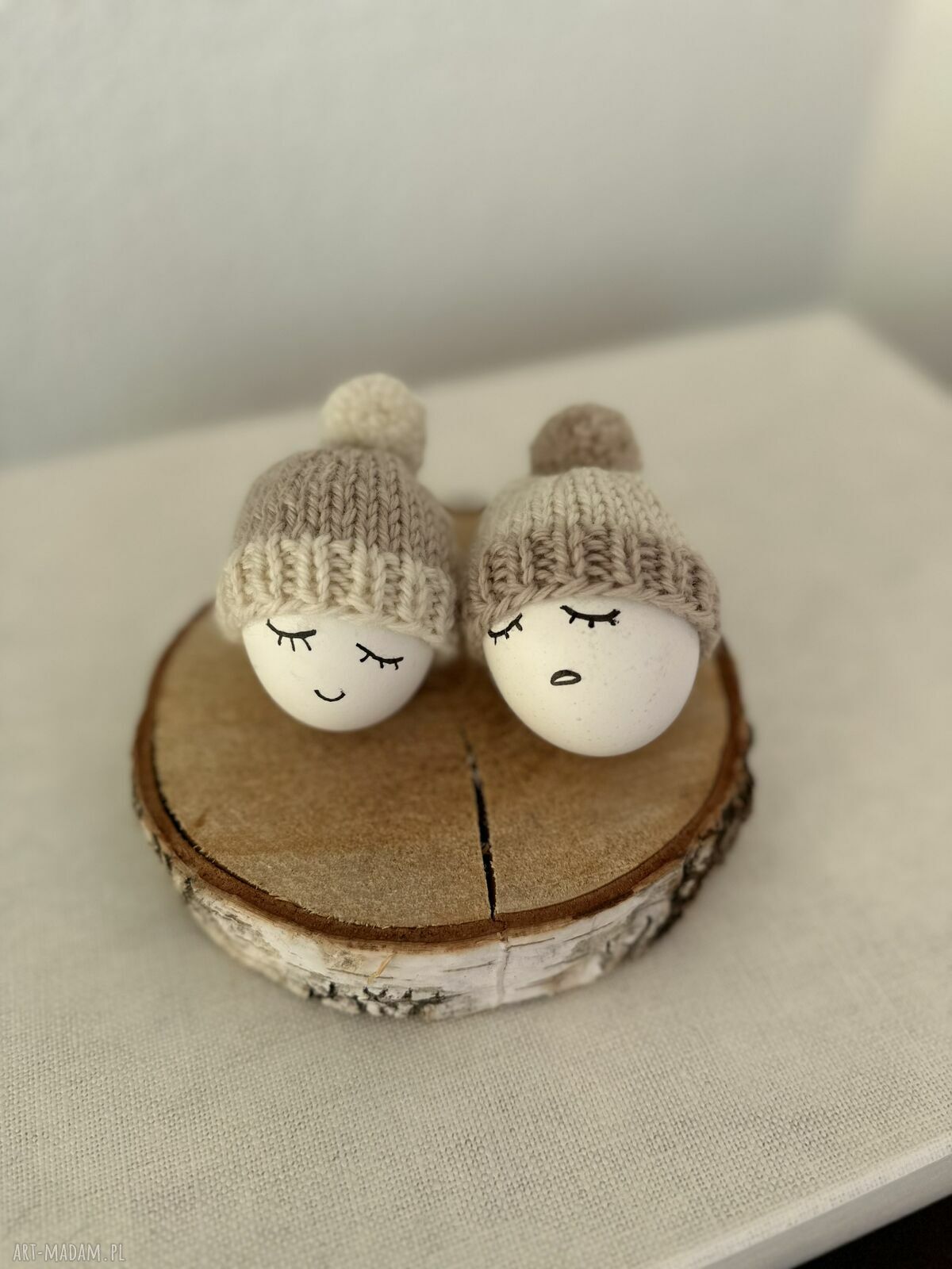 Czapeczki na jajka wielkanocne - zestaw 2 szt.