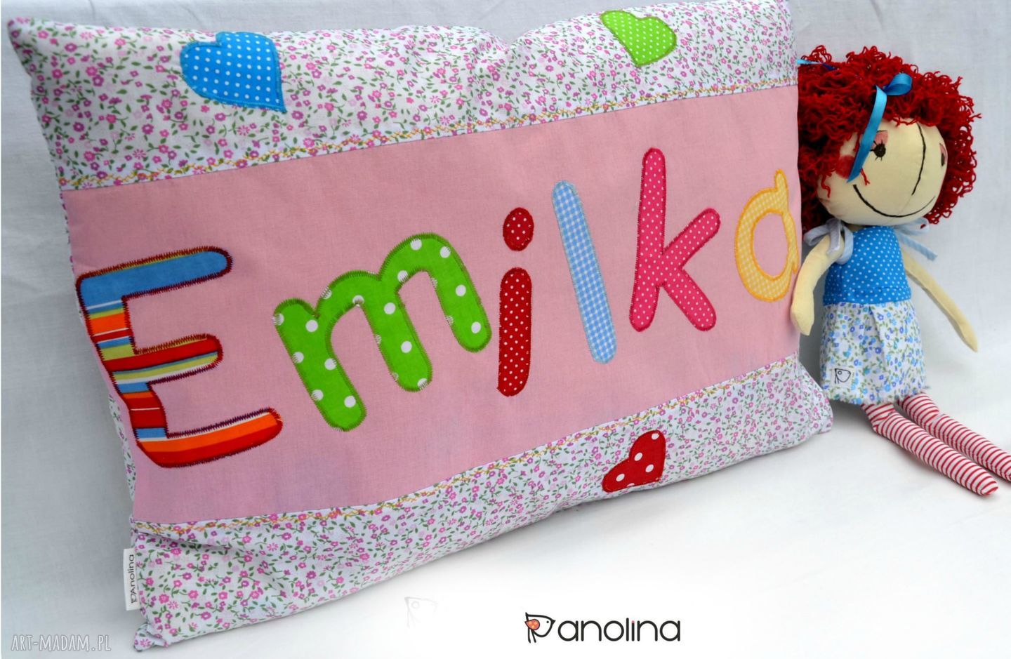 Poszewka poduszeczkę imieniem poduszka prezent imię