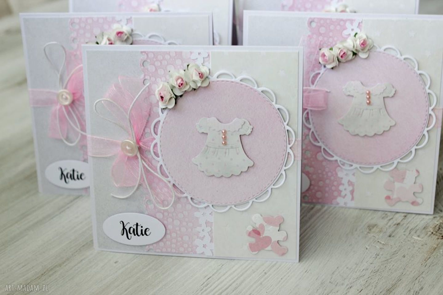 roczek zaproszenie chrzest urodziny dziewczynka