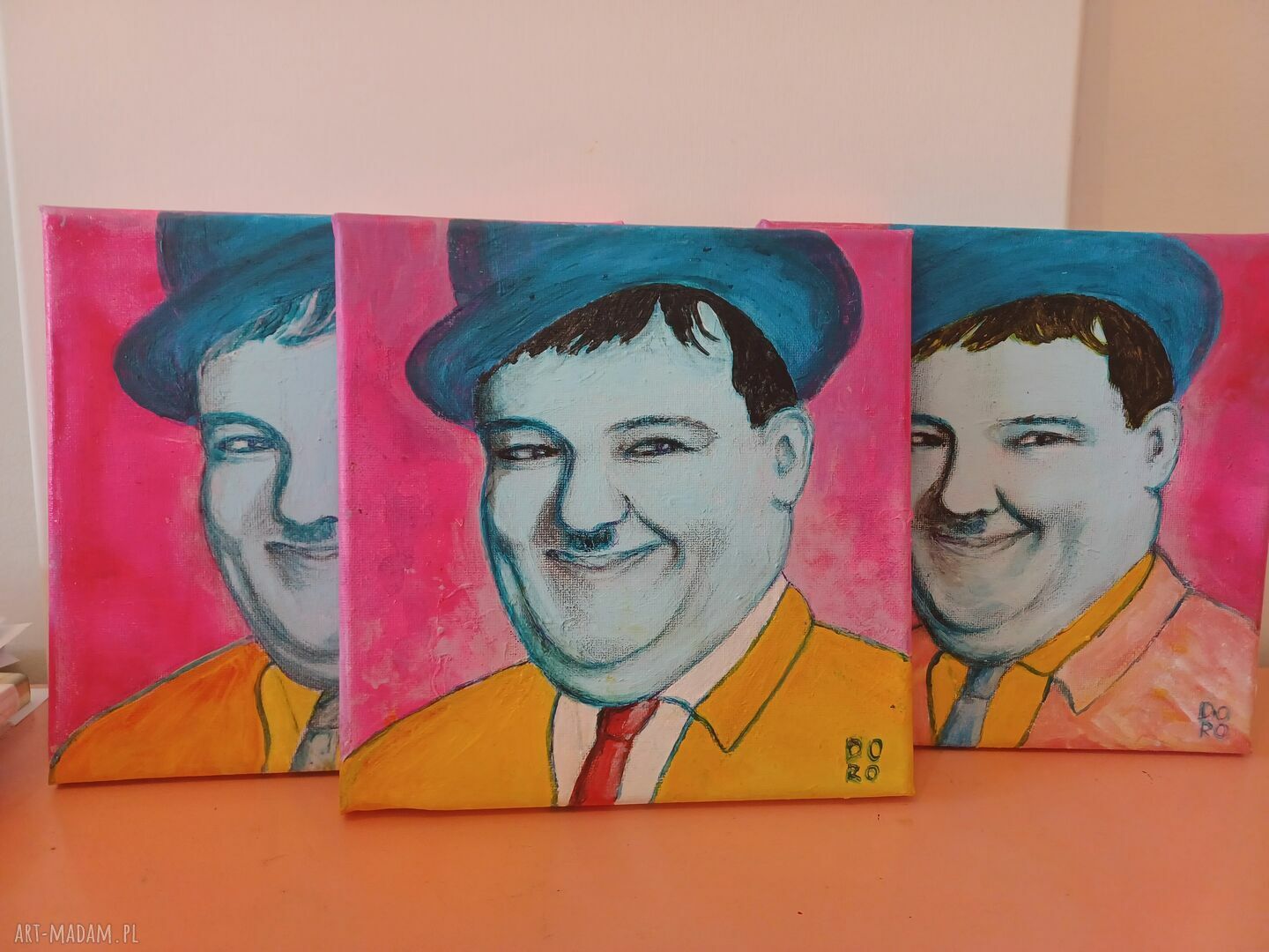 Uśmiech Flapa - radosny obraz akrylowy 20x20 cm