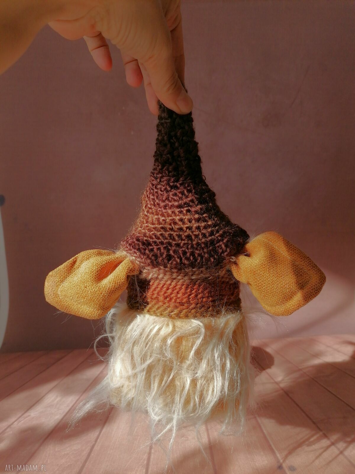 Trol Uszaty - artystyczna lalka kolekcjonerska e-piet (ok. 20 cm)
