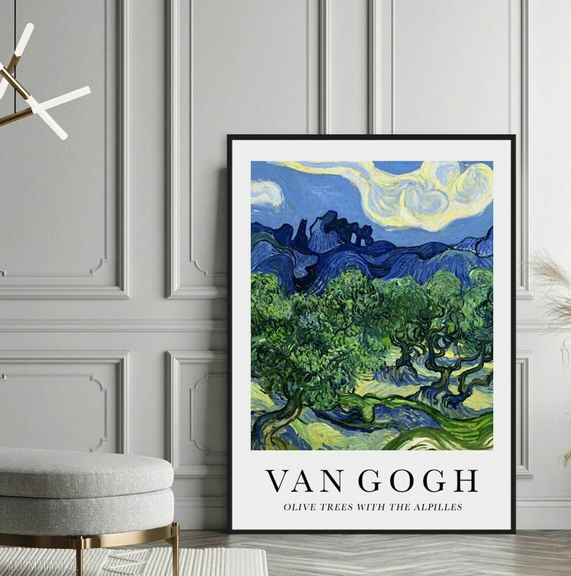 Plakat Van Gogh "Oliwne drzewa z Alpilles" 40x50 cm
