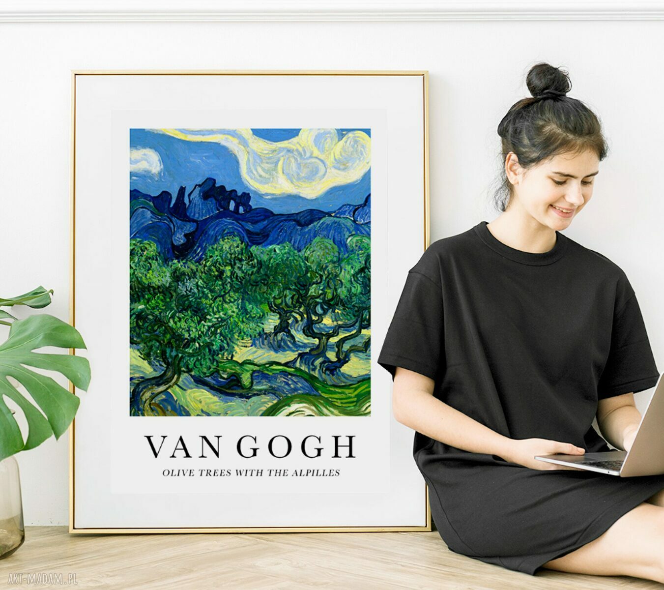 Plakat Van Gogh "Oliwne drzewa z Alpilles" 40x50 cm