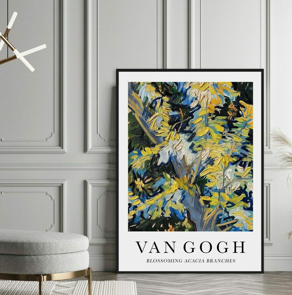 Plakat Van Gogh - Kwitnące gałęzie akacji 30x40 cm