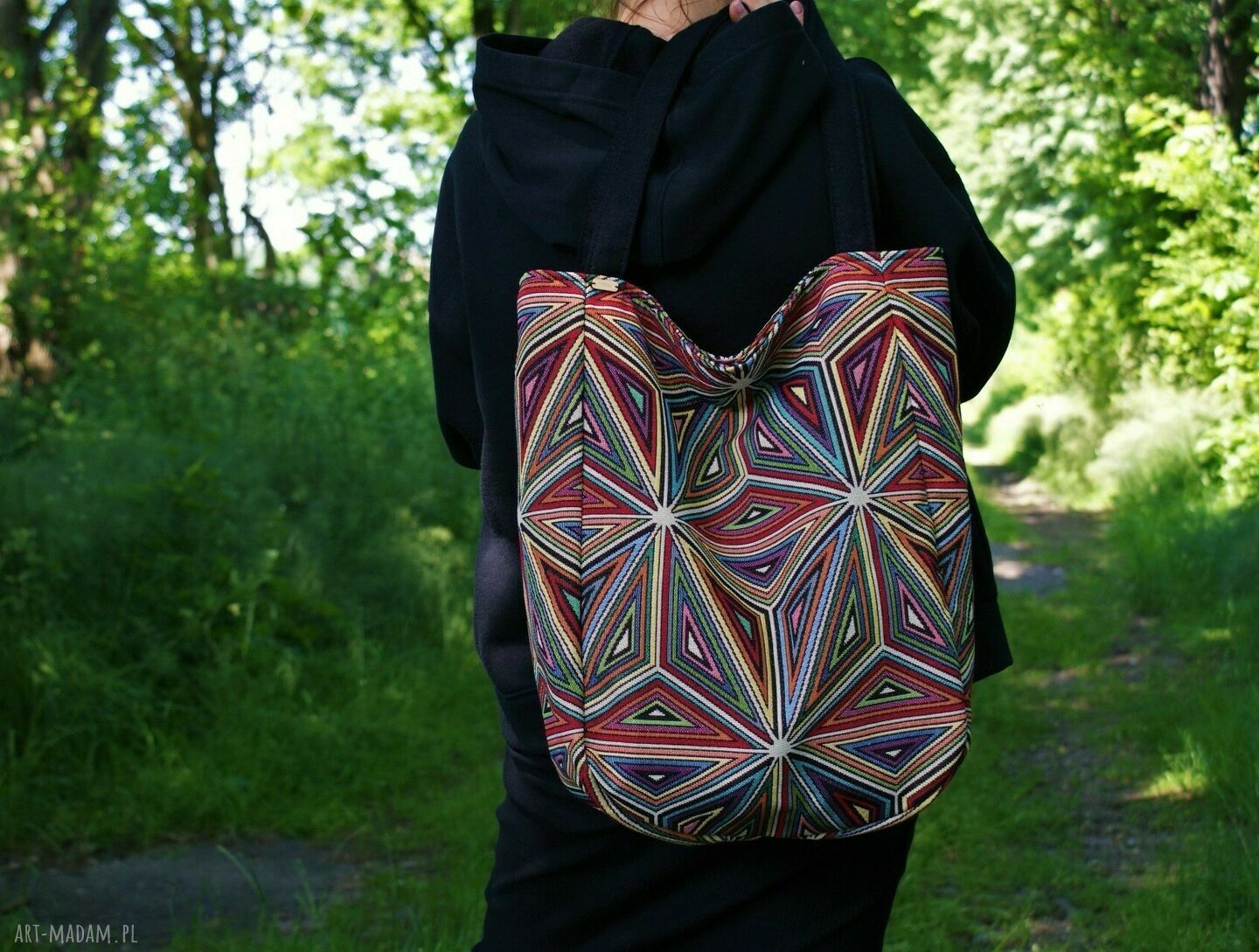 Klasiks etno vegan boho etniczny shopper torba grabna bardzo