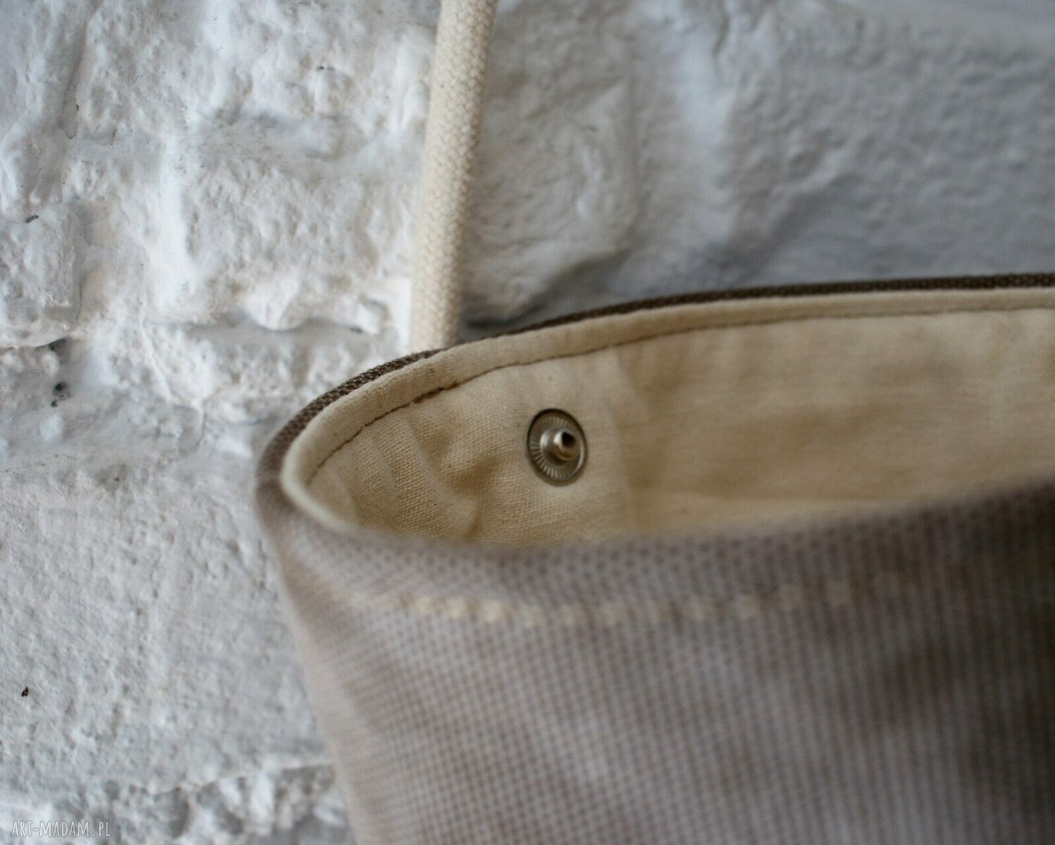 Safari basket mini len plecionka HandMade