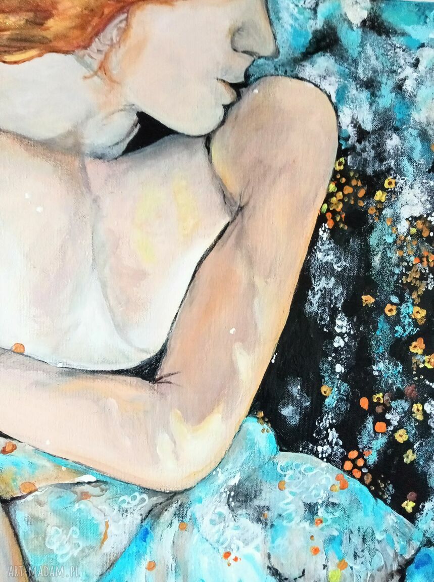Venus - obraz akrylowy ręcznie malowany na płótnie 50x50x2 cm