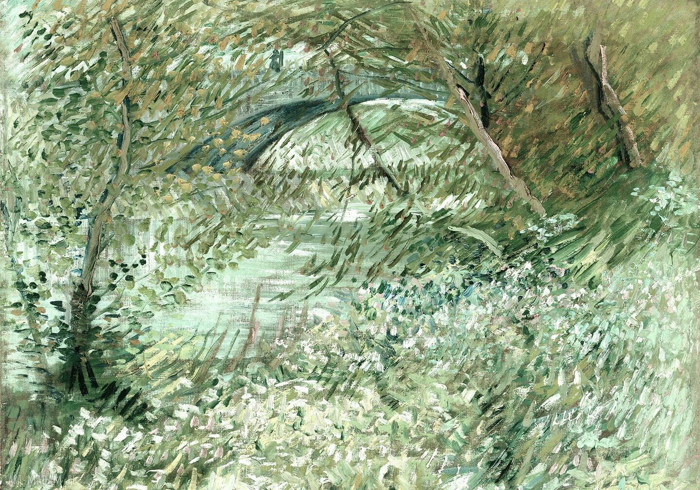 Obraz Vincent van Gogh - Pejzaż 100x70 cm na płótnie (reprodukcja)