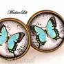 handmade kolczyki ♥motyl♥ nostalgiczne