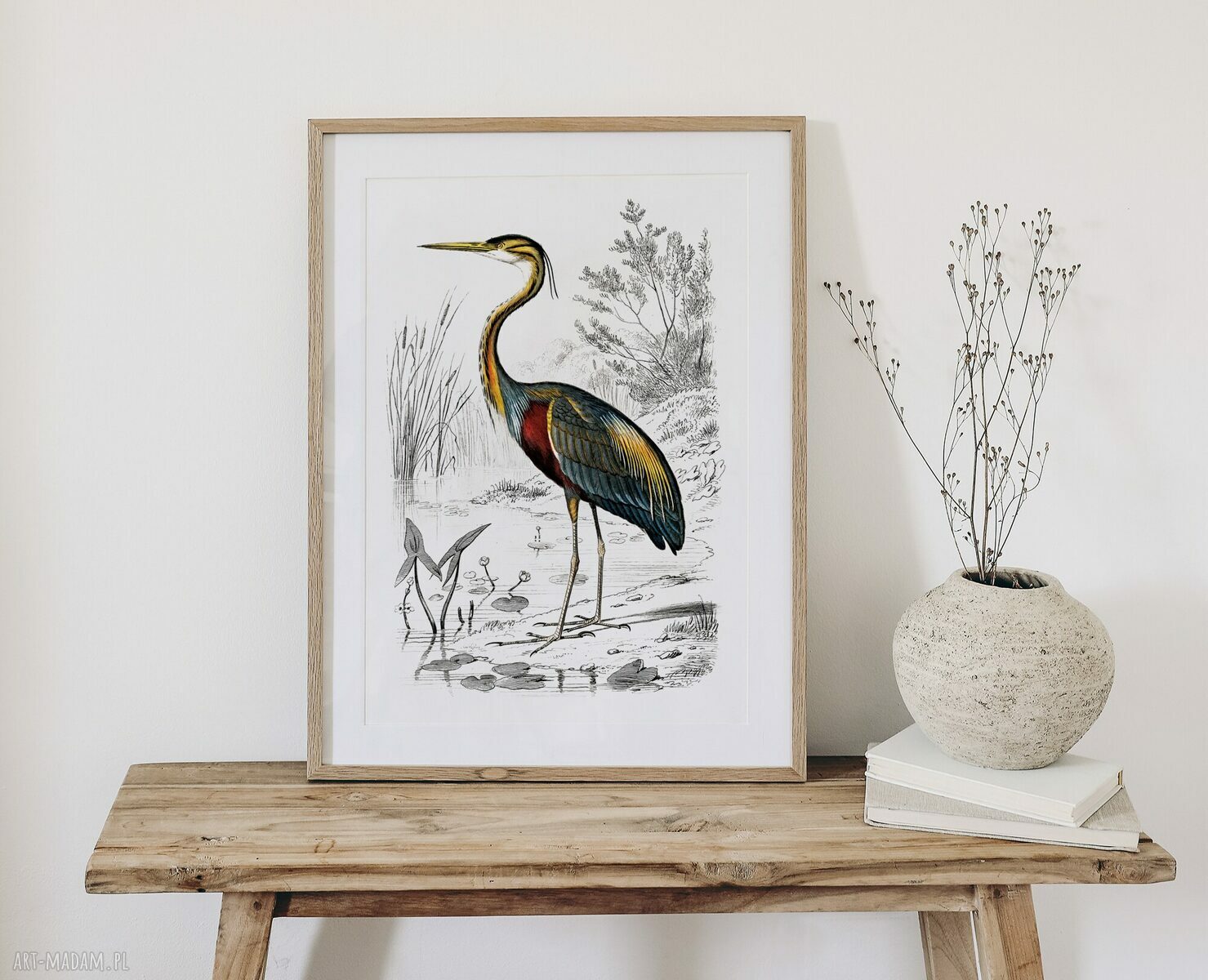 Plakat Vintage Ptak 40x50 cm Hogstudio - stylowe wnętrze