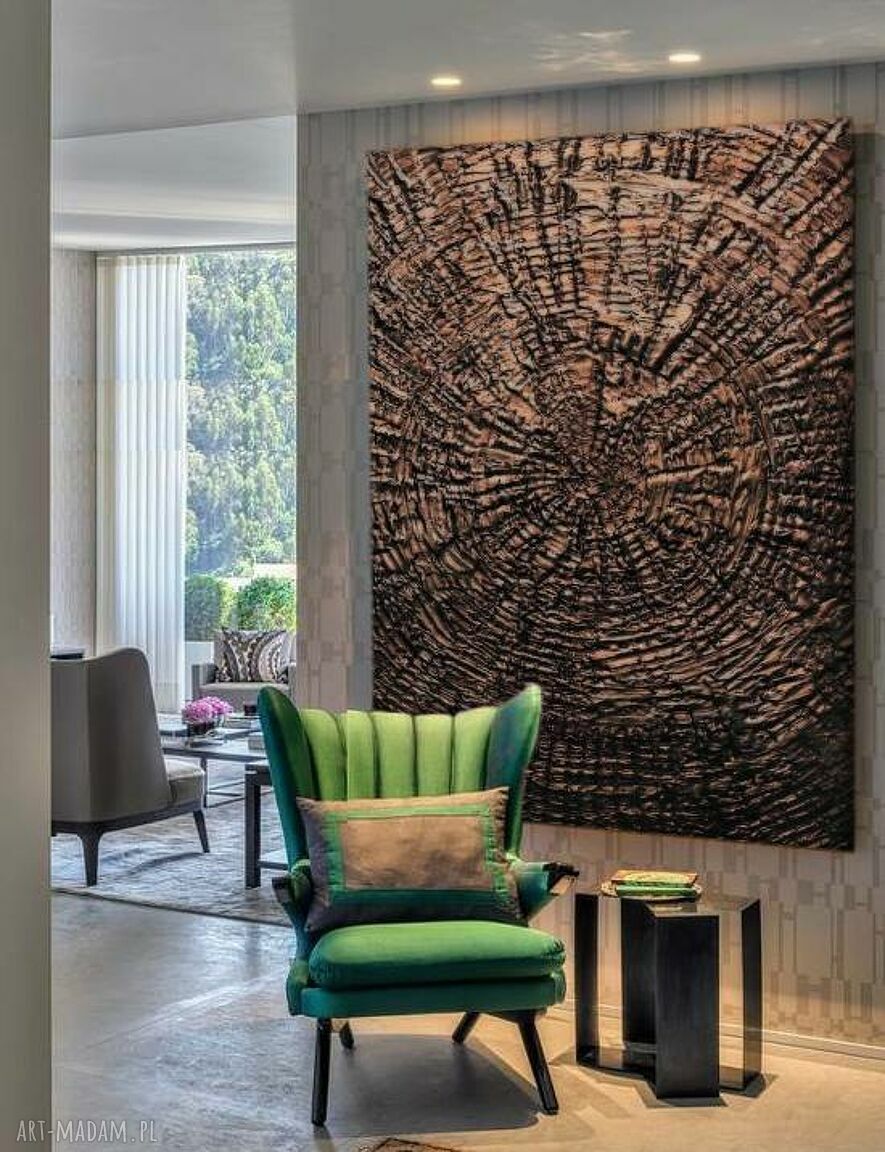 Vintage Sun - obraz strukturalny 80x170 cm na płótnie lnianym