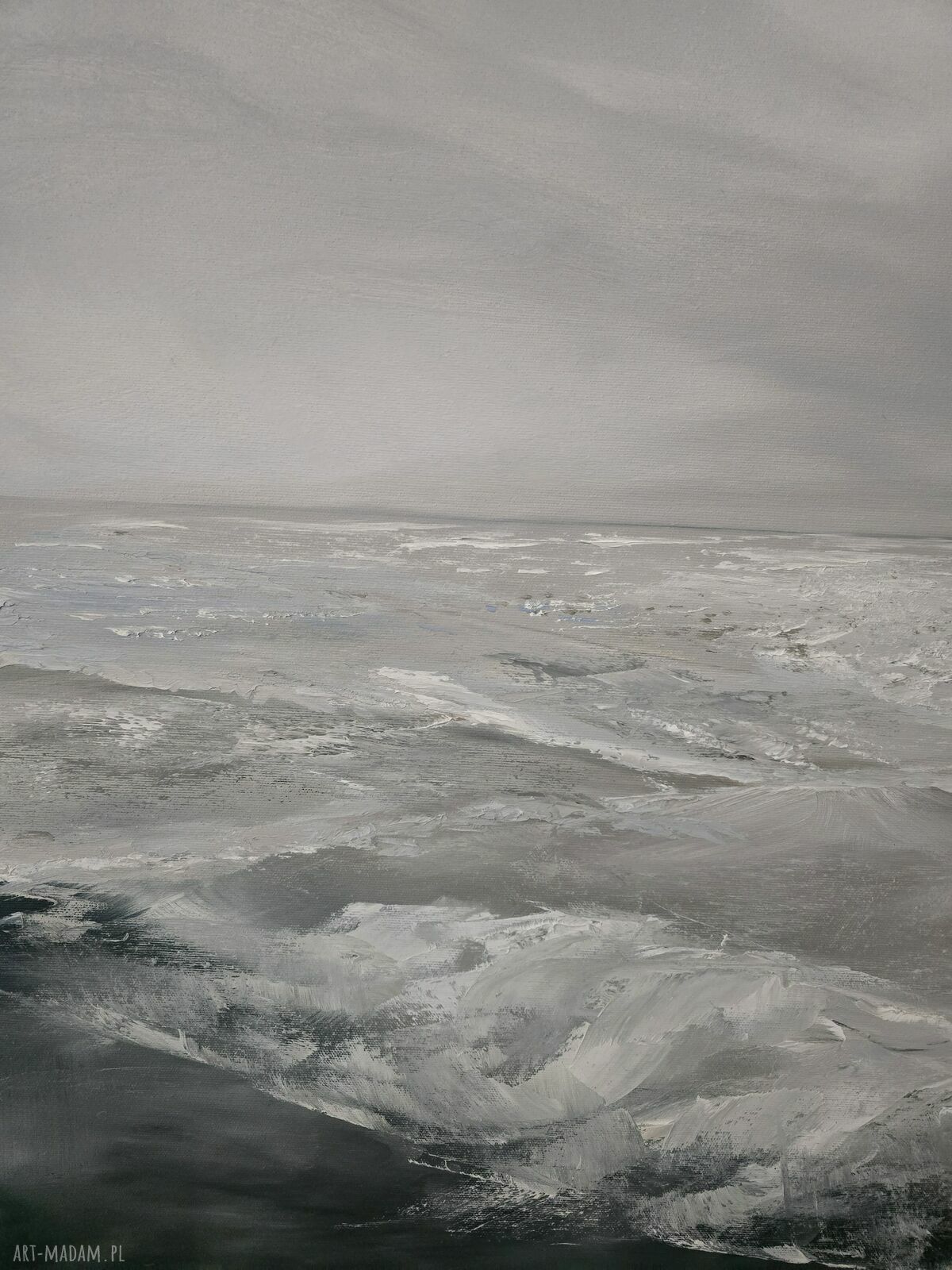 W ciszy - obraz olejny 80x90 cm