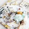 urodziny scrapbooking kartki beżowe w dniu urodzin, kartka w pudełku