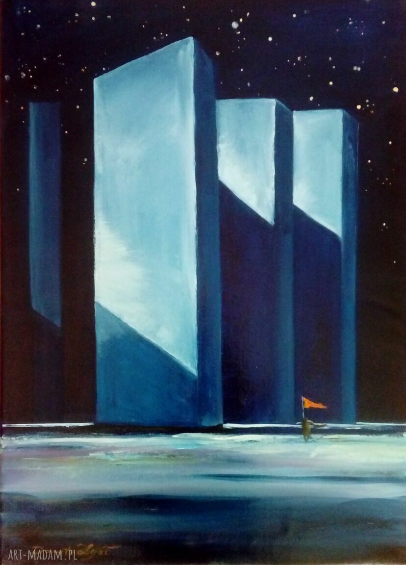 W drodze do Shinovaru - obraz olejny na płótnie 70x50 cm