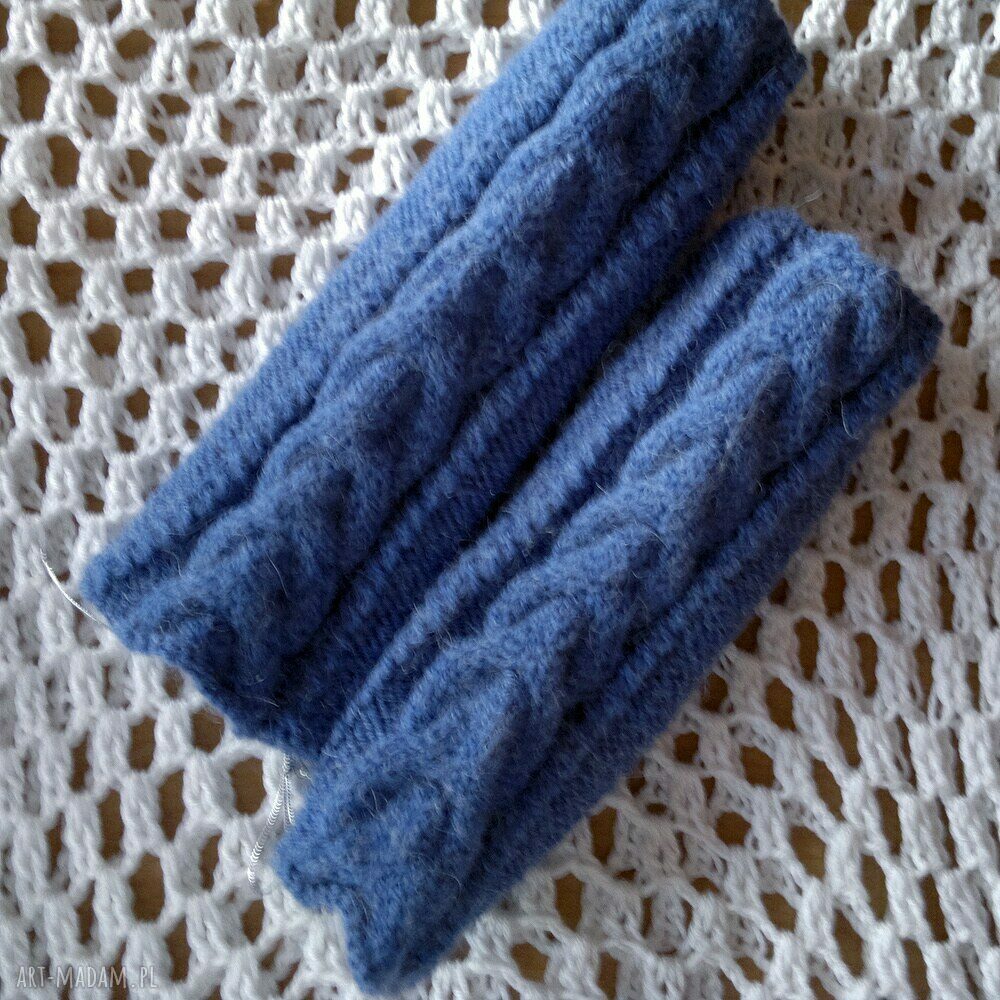 Mitenki w kolorze Blue